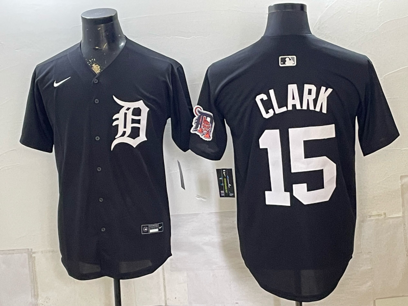Men Detroit Tigers #15 Clark blue Nike 2026 MLB Jersey 080111->detroit tigers->MLB Jersey